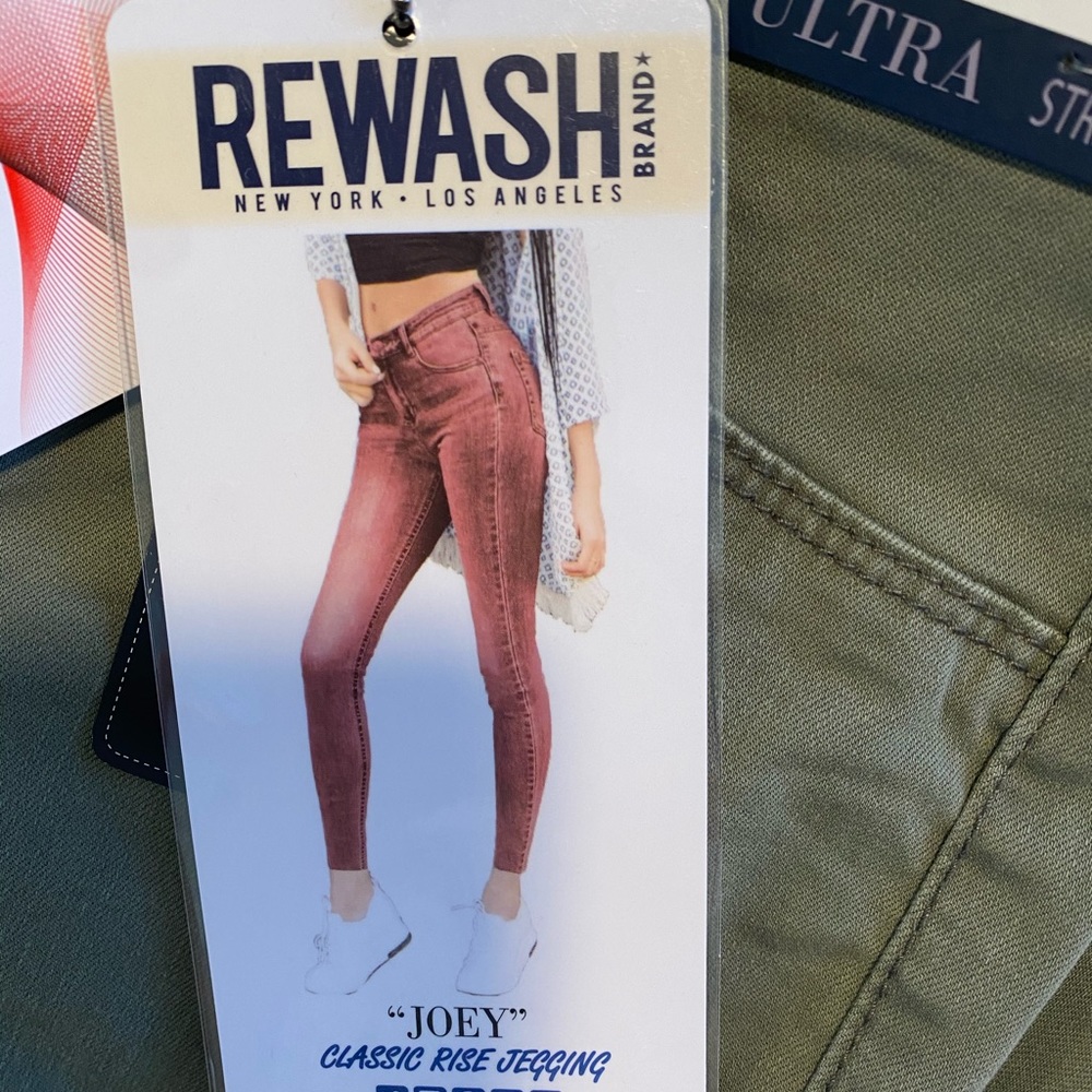 REWASH “Joey” classic jegging • olive green• SZ 1